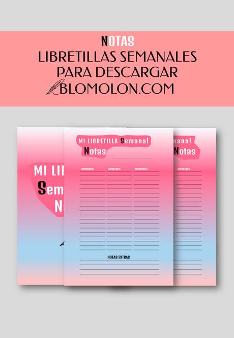 Libretillas Semanales Para Descargar