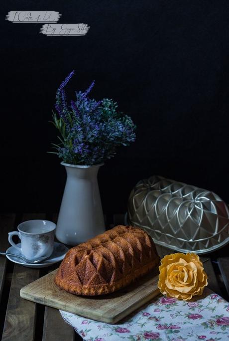 Bizcocho sin gluten y sin lactosa de plátano y almendra