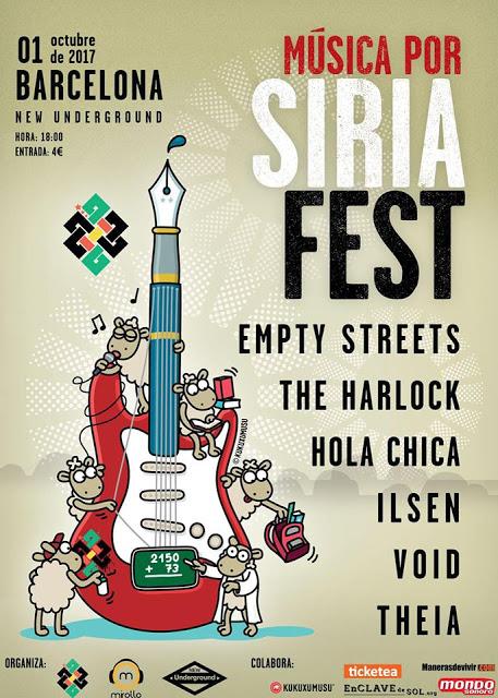 [Noticia] Música Por Siria Fest llega a Barcelona de la mano de MiRollo y la Asociación De Apoyo Al Pueblo Sirio