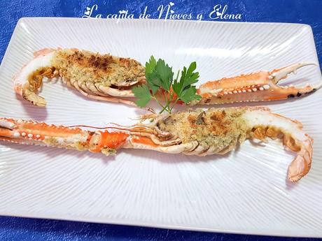 Cigalas al horno