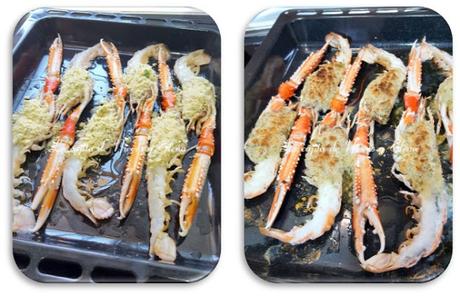 Cigalas al horno