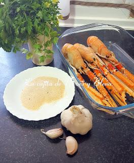 Cigalas al horno