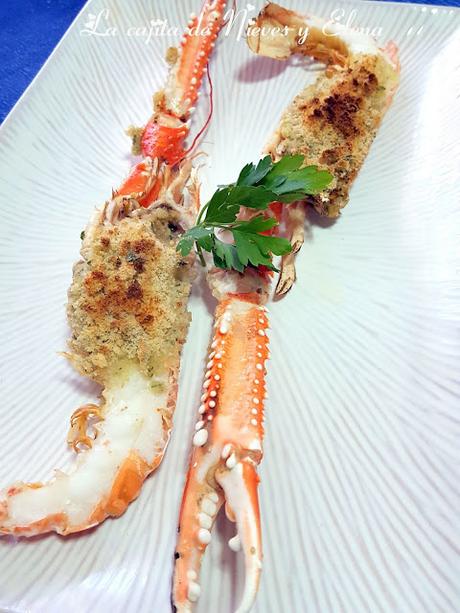 Cigalas al horno