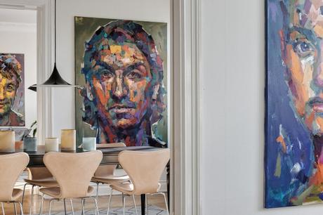 Decorar las paredes con retratos XL