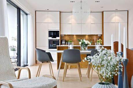 Ganar en amplitud con una cocina abierta al salón