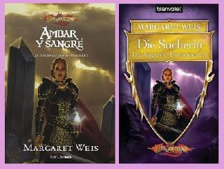 portadas del libro Ámbar y Sangre, de Margaret Weiss