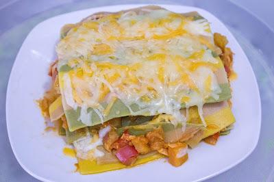 Lasaña fit de atún y verduras