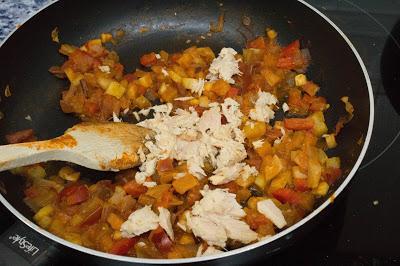 Lasaña fit de atún y verduras