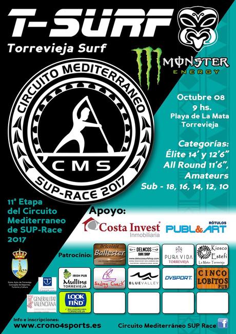 SUP-Race Torrevieja 2017 en La Mata.
