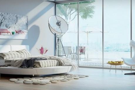 La decoración del dormitorio de la casa.