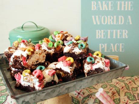 Brownie Marshmallow Crunch Bars Brownie Marshmallow Crunch Bars