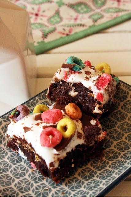 Brownie Marshmallow Crunch Bars Brownie Marshmallow Crunch Bars