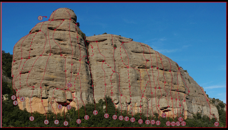 Escalada en Sant Llorenc del Munt, Vía La que Faltaba