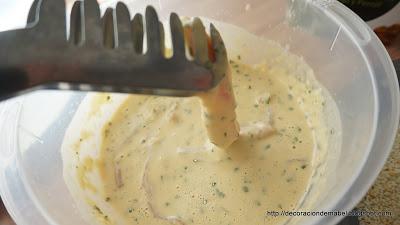 Tiras de pollo crujiente