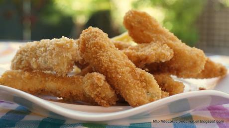 Tiras de pollo crujiente