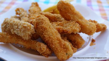 Tiras de pollo crujiente