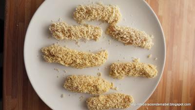 Tiras de pollo crujiente