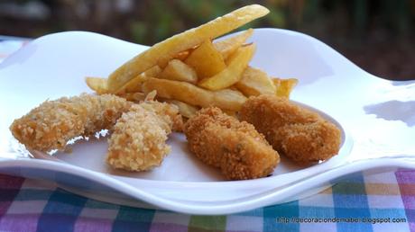 Tiras de pollo crujiente