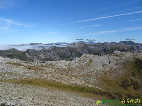 Ruta a Peña Chana: Vista de Ubiña y Peña Orniz