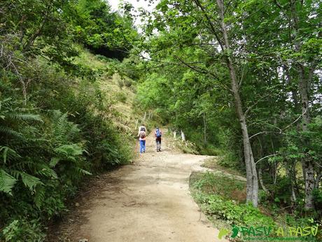 Ruta a Peña Chana: Desvío en la PR AS-16