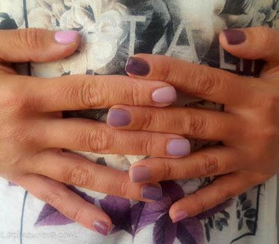 manicura tonos morados