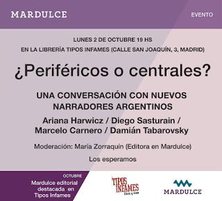 Conversación con nuevos autores argentinos en Madrid