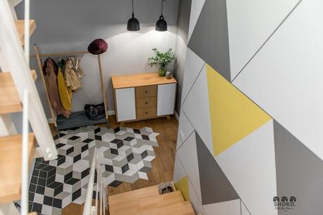 Vivienda Boho en Amarillo y Gris