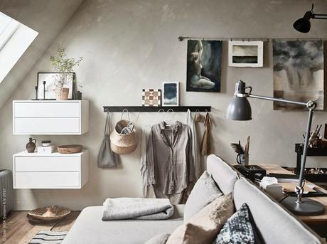 Un pequeño estudio con IKEAHACK y muebles de IKEA 