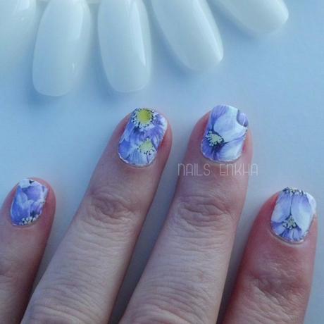 Floral Nail Water Decals