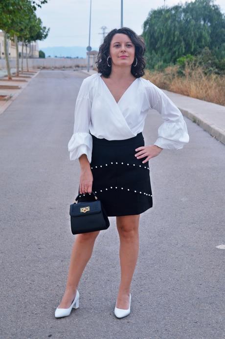 Blusa mangas abullonadas