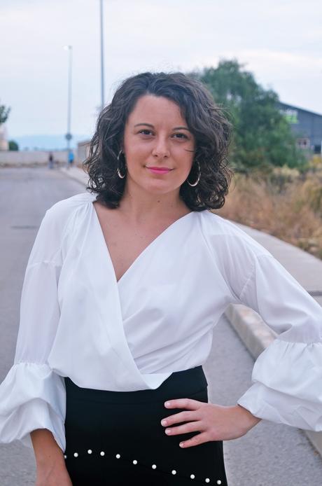 Blusa mangas abullonadas