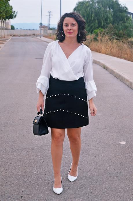 Blusa mangas abullonadas