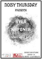 Concierto de Ayer y Naponia en El perro de la parte de atrás del coche