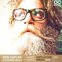 Conciertos de Ben Caplan y Estúpida Erikah en Madrid y Barcelona