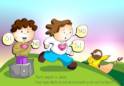 Para seguir a Jesús hay que decir SÍ con el corazón y no con la boca