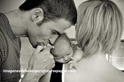 fotos tiernas de bebes con sus padres mama