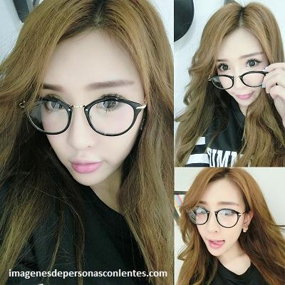 tipos de lentes opticos para mujer pintado