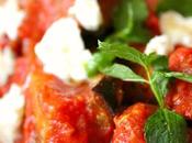 Ensalada berenjenas asadas curry tomate