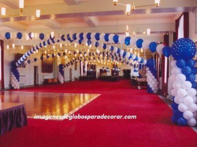 decoracion de eventos con globos columnas