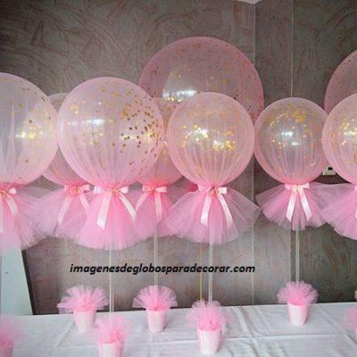 arreglos con globos para cumpleaños de niña centro