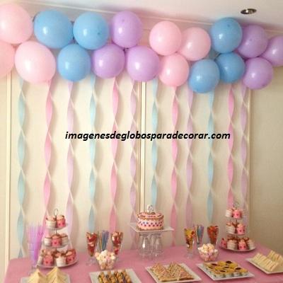 arreglos con globos para cumpleaños de niña fondo