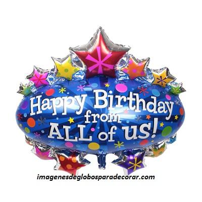 imagenes con globos para cumpleaños estrellas