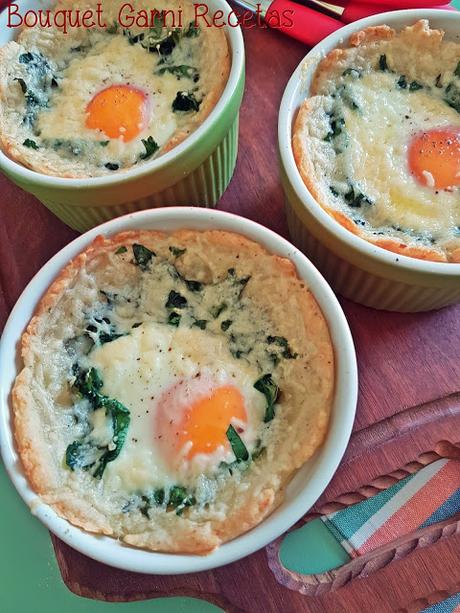 Canastitas de espinacas con Salteado de vegetales de estación (recetas sin gluten)