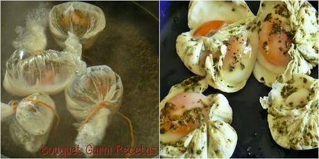 Bruschettas de hongos y espárragos con huevo poché Bruschettas de hongos y espárragos con huevo poché