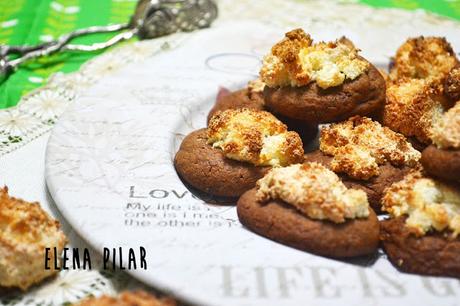 Galletas de chocolate con merengue de coco (Coconut Grove Cookies)