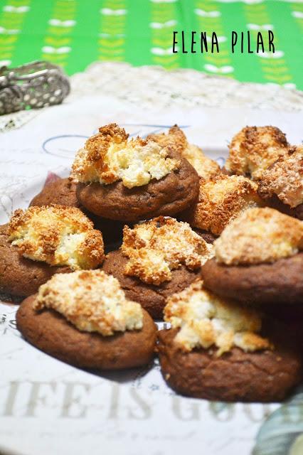 Galletas de chocolate con merengue de coco (Coconut Grove Cookies)