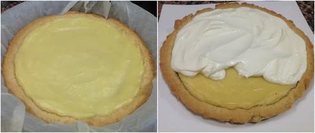 Tarta fácil de crema pastelera y nata