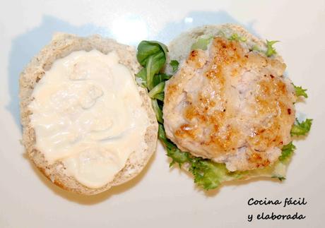 HAMBURGUESA DE CHOCO Y LANGOSTINO