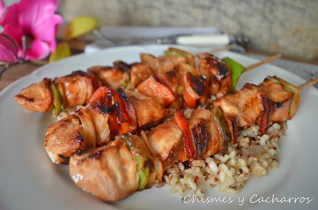Brochetas de Pollo Marinadas