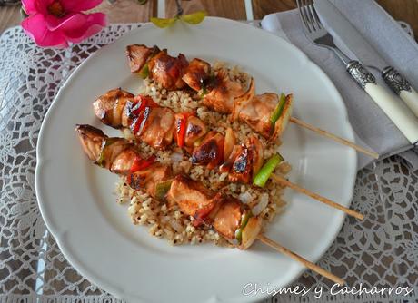 Brochetas de Pollo Marinadas